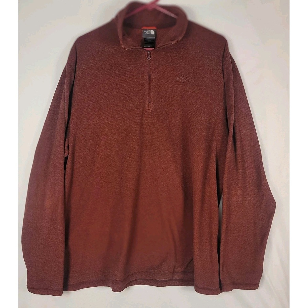 North Face Pullover Mens XL Half Zip Fleece Sweater Outdoors Hiking Lightweight‎